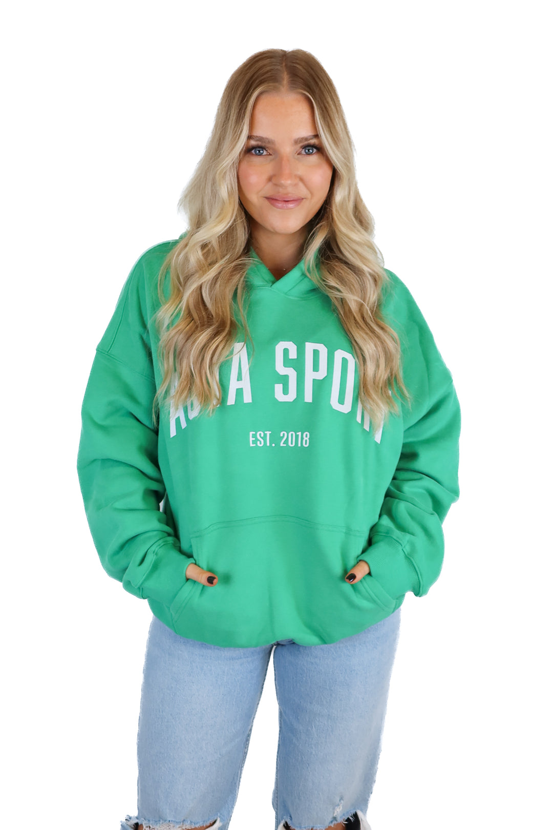 acta sport green oversized hoodie NWT (s/m) Retails for $65