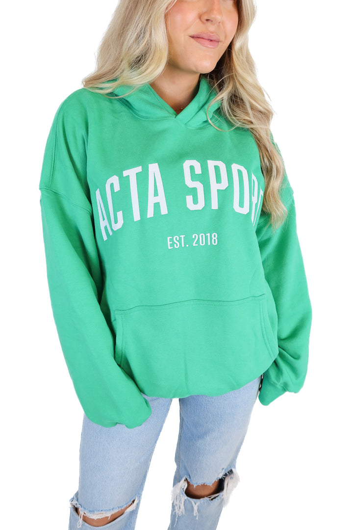 acta sport green oversized hoodie NWT (s/m) Retails for $65