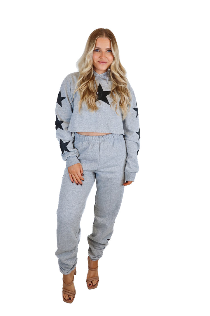 Myrrhe grey star sweat set NWT (S; retails for  $300)