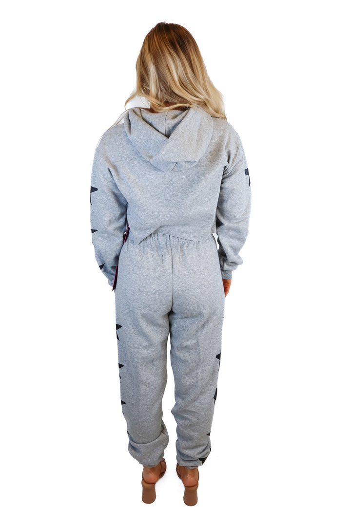 Myrrhe grey star sweat set NWT (S; retails for  $300)