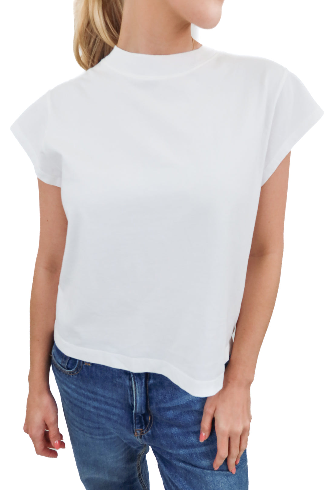 agolde white cap sleeve tee NWT (s; retail $108)