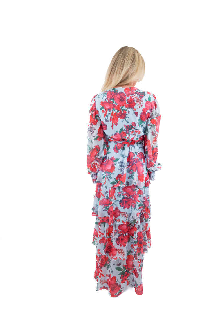 hutch blue and red floral maxi (l)