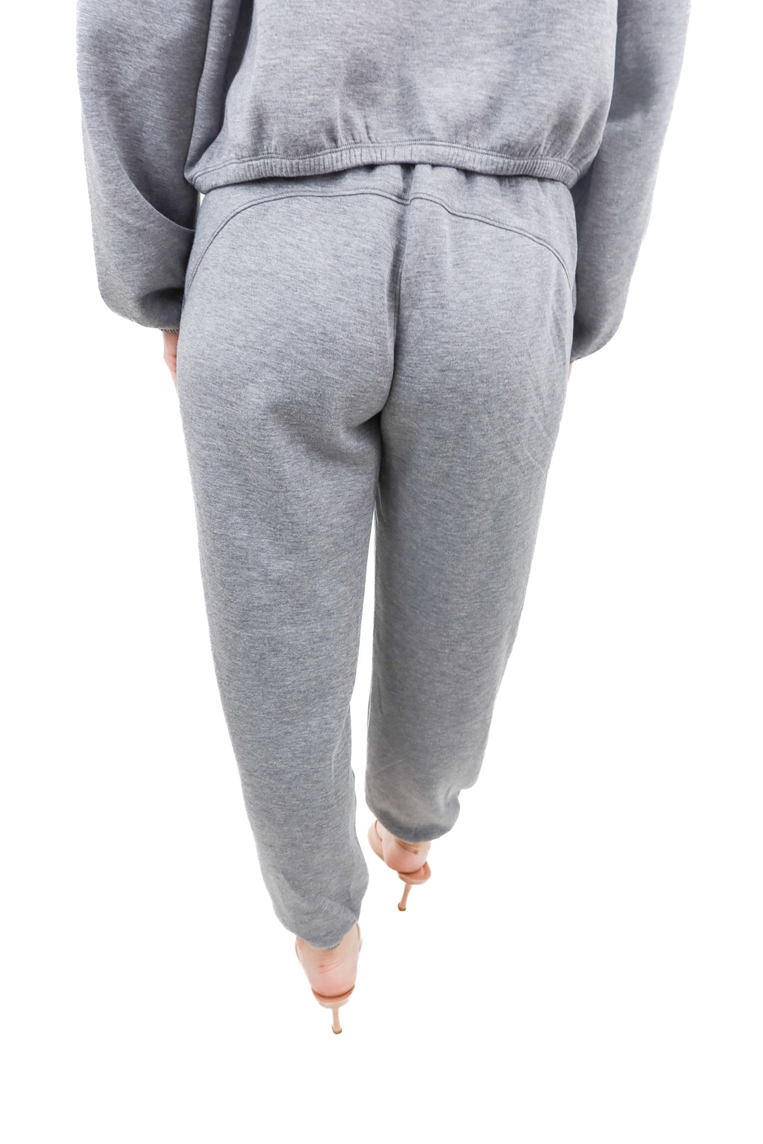 spanx grey heathered joggers (s; retail $110)