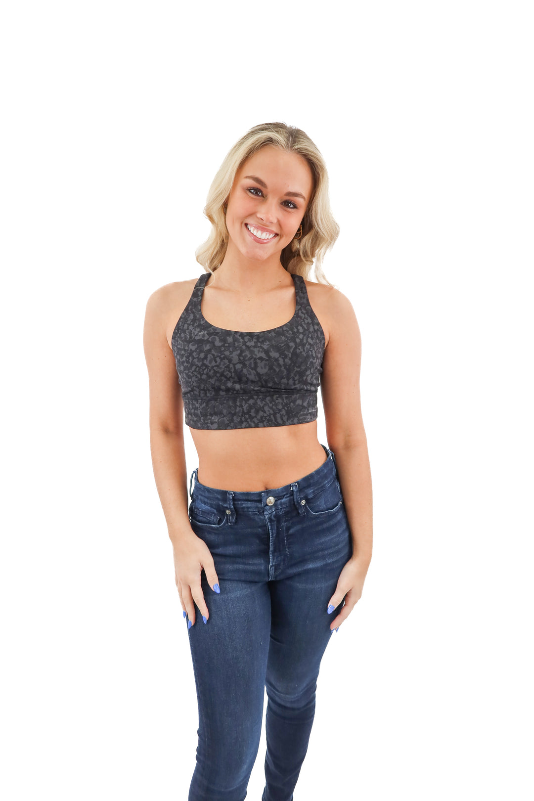 Lululemon black camo sports bra (8)
