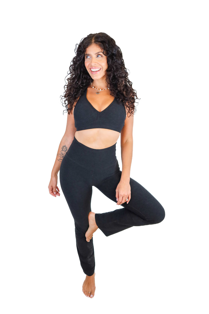 Beyond Yoga Black Space Dye Athletic Set (S)