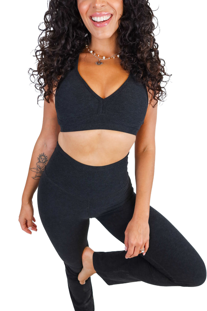 Beyond Yoga Black Space Dye Athletic Set (S)