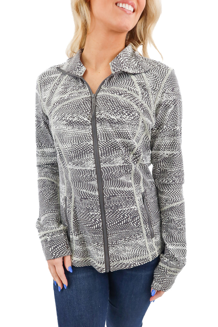 Lululemon gray and white define jacket (10)