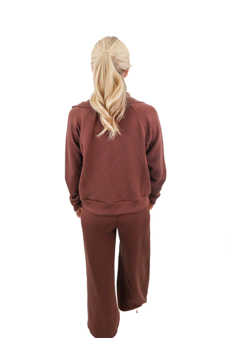 spanx brown sweat set (s; retail $238)