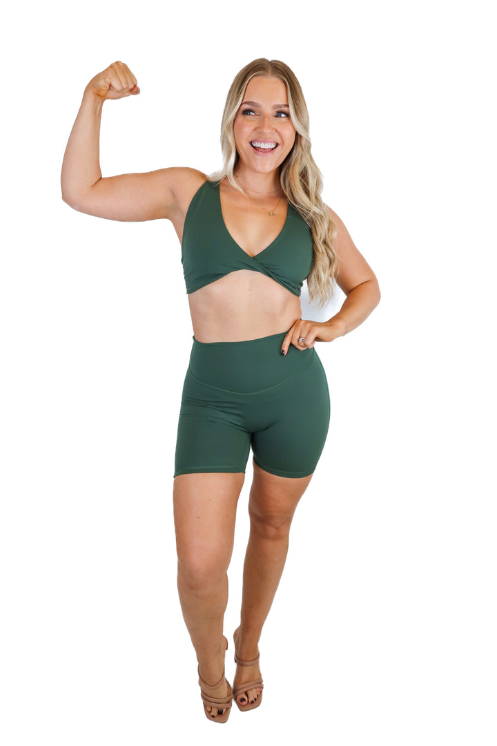 acta dark green activewear set (s)