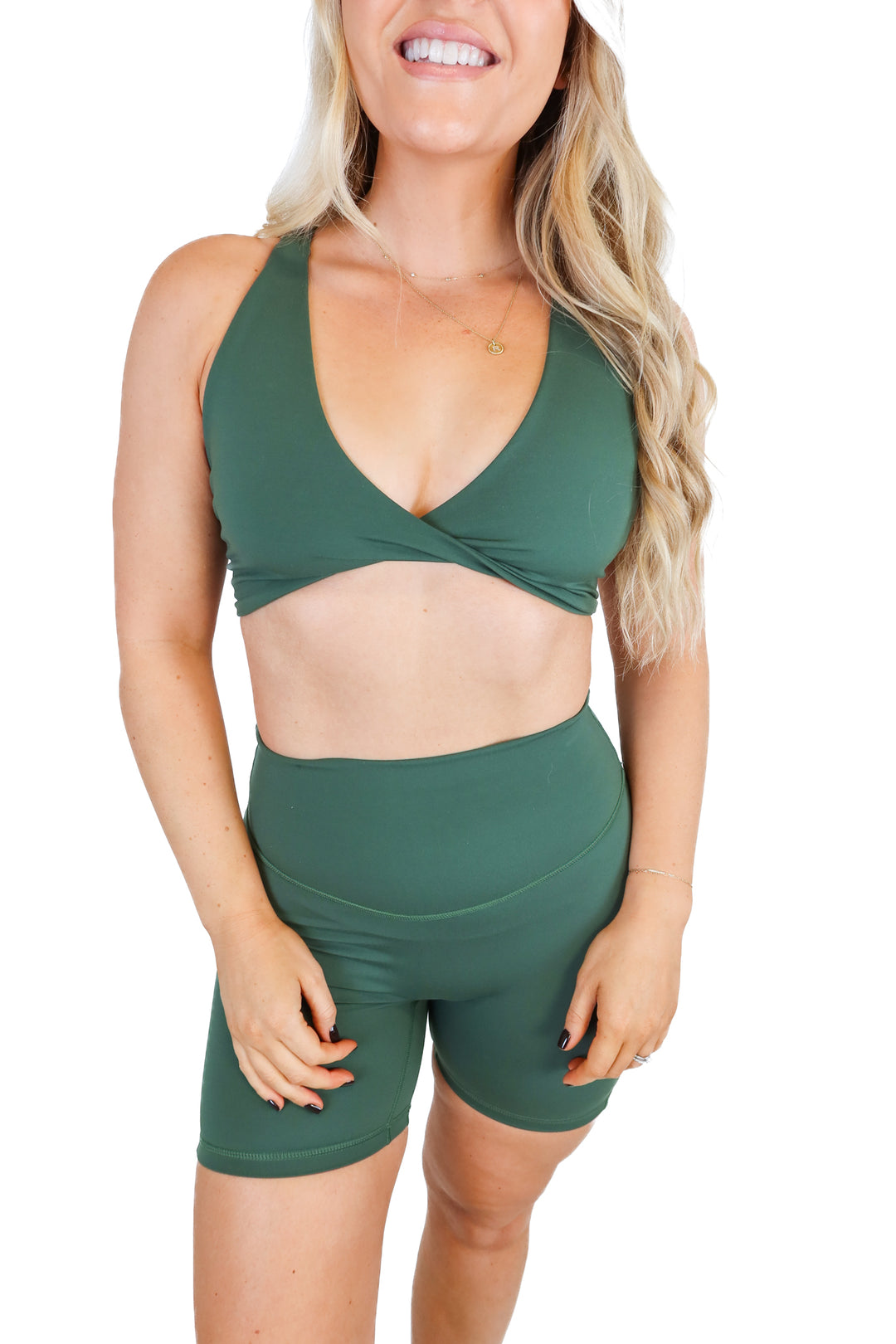 acta dark green activewear set (s)