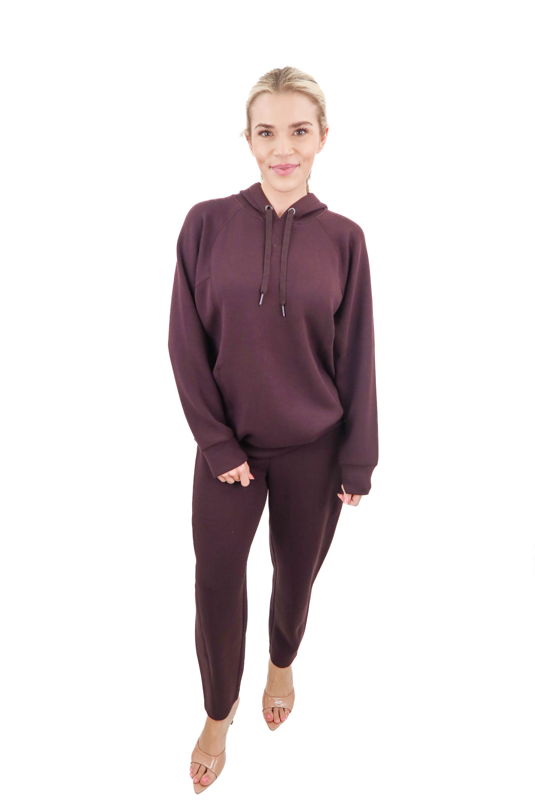 spanx truffle brown sweat set NWT (s; retail $238)