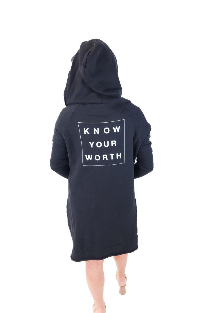 Good hYOUman black hooded cardigan (s; retail $120)