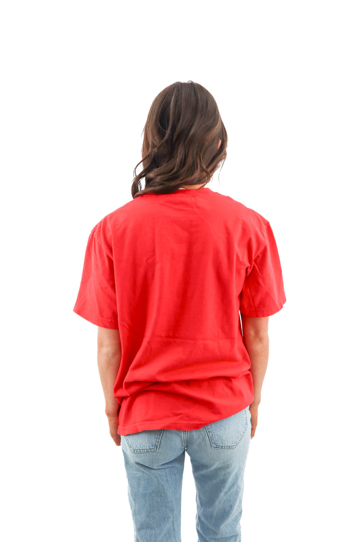 Comfort Colors red "Eagles" tee shirt (M)
