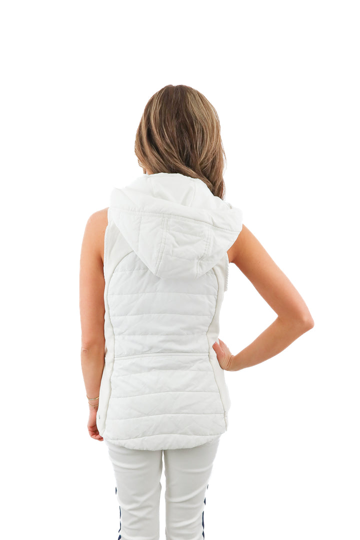 lululemon white puffer vest (M; retail $168)