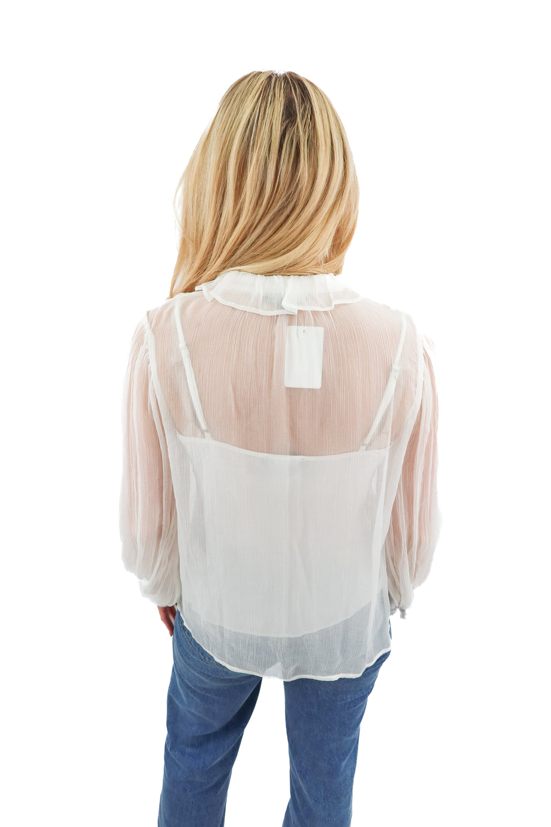 j.crew white button up blouse (2; retail $118)
