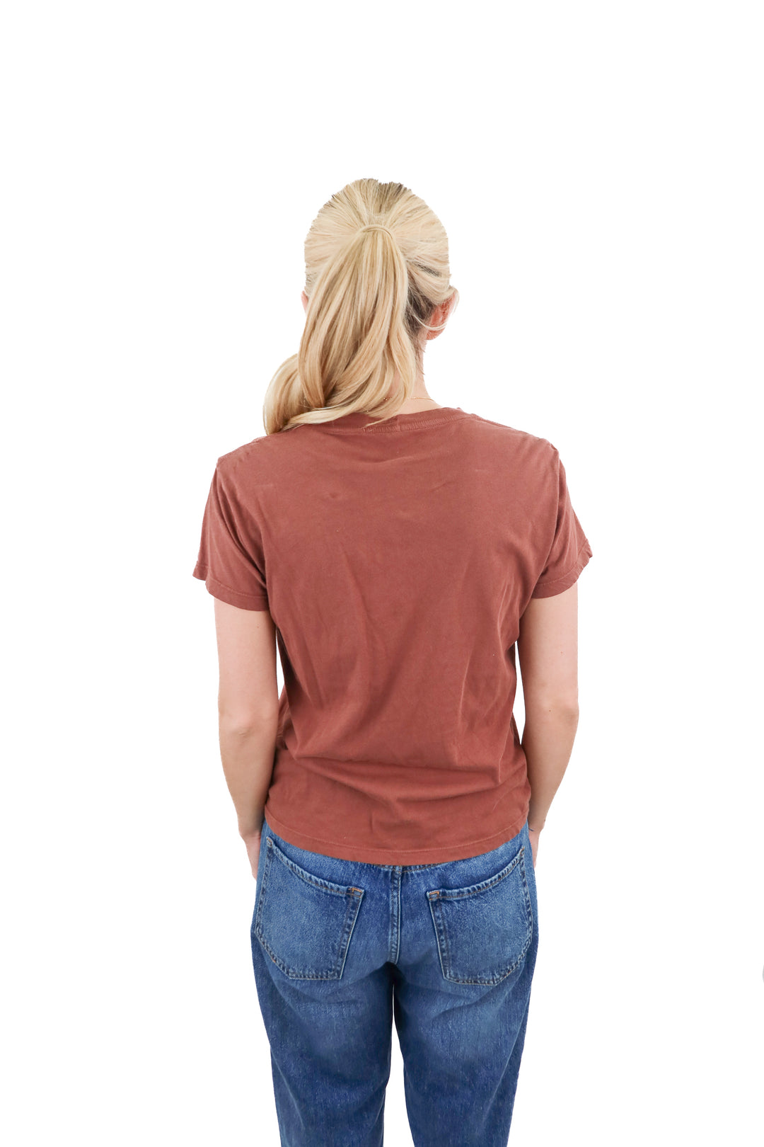 mother brown graphic tee (s; retail $100)