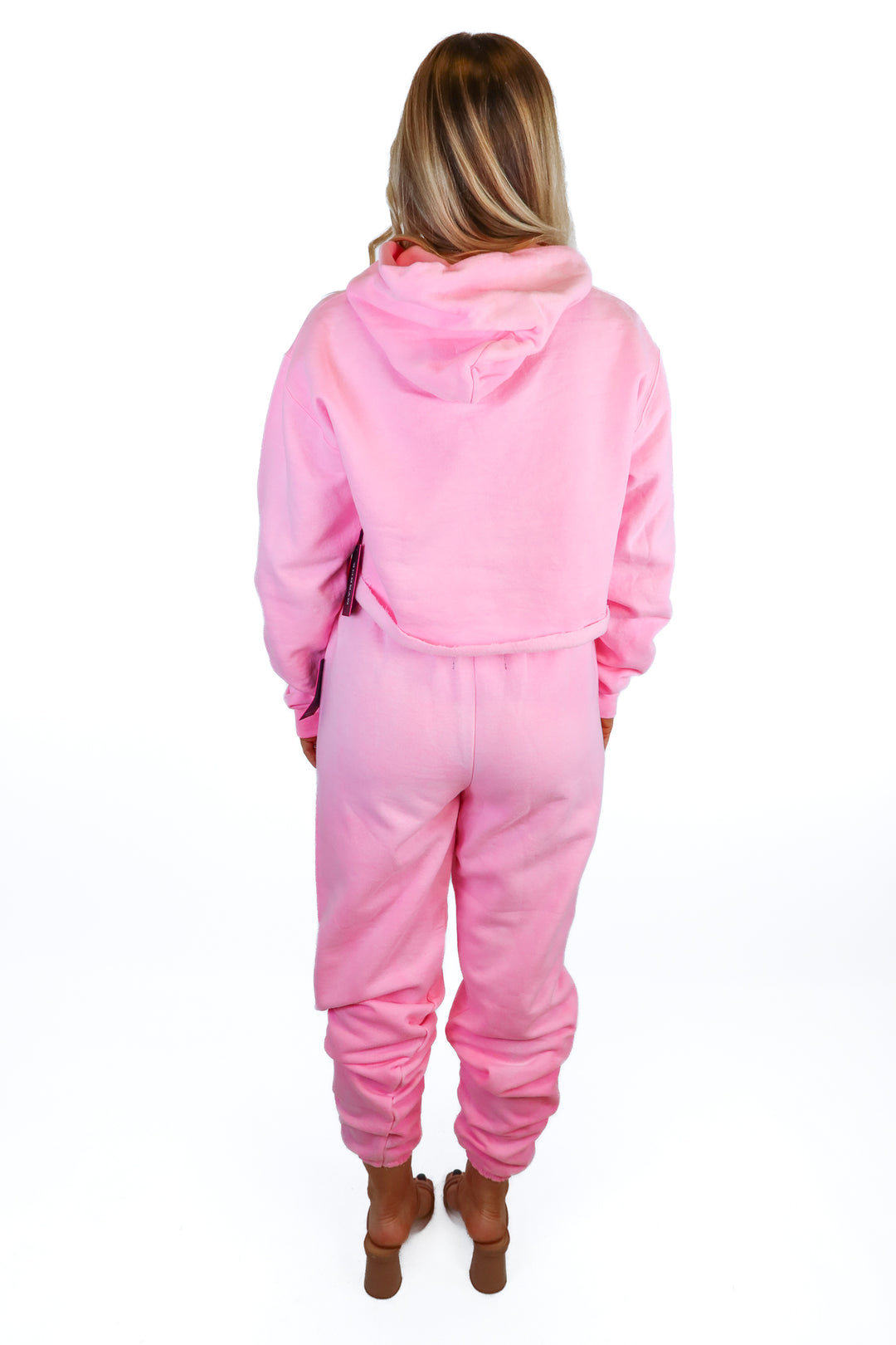 Myrrhe neon pink tie dye sweat set NWT (s)