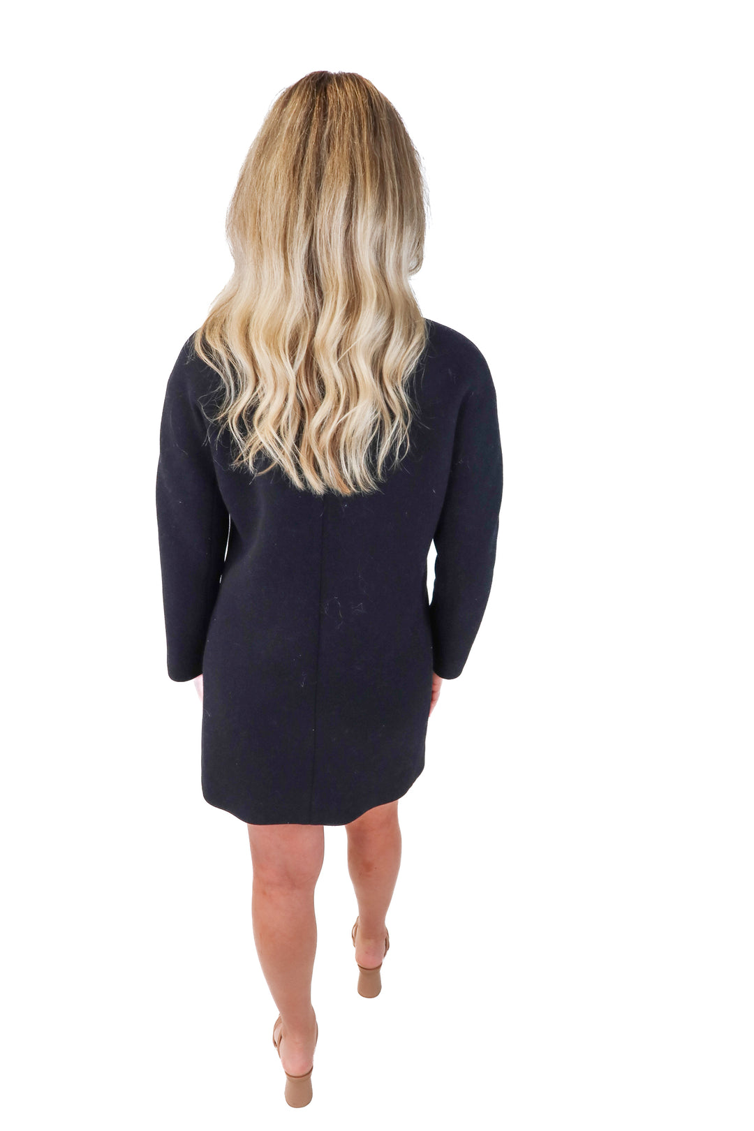 j.crew black wool coat (00; retail $348)