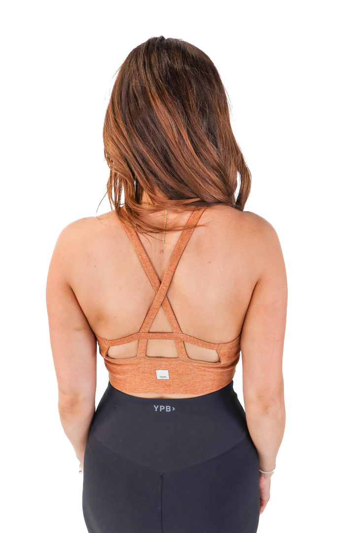 vuori mustard sports bra (m)