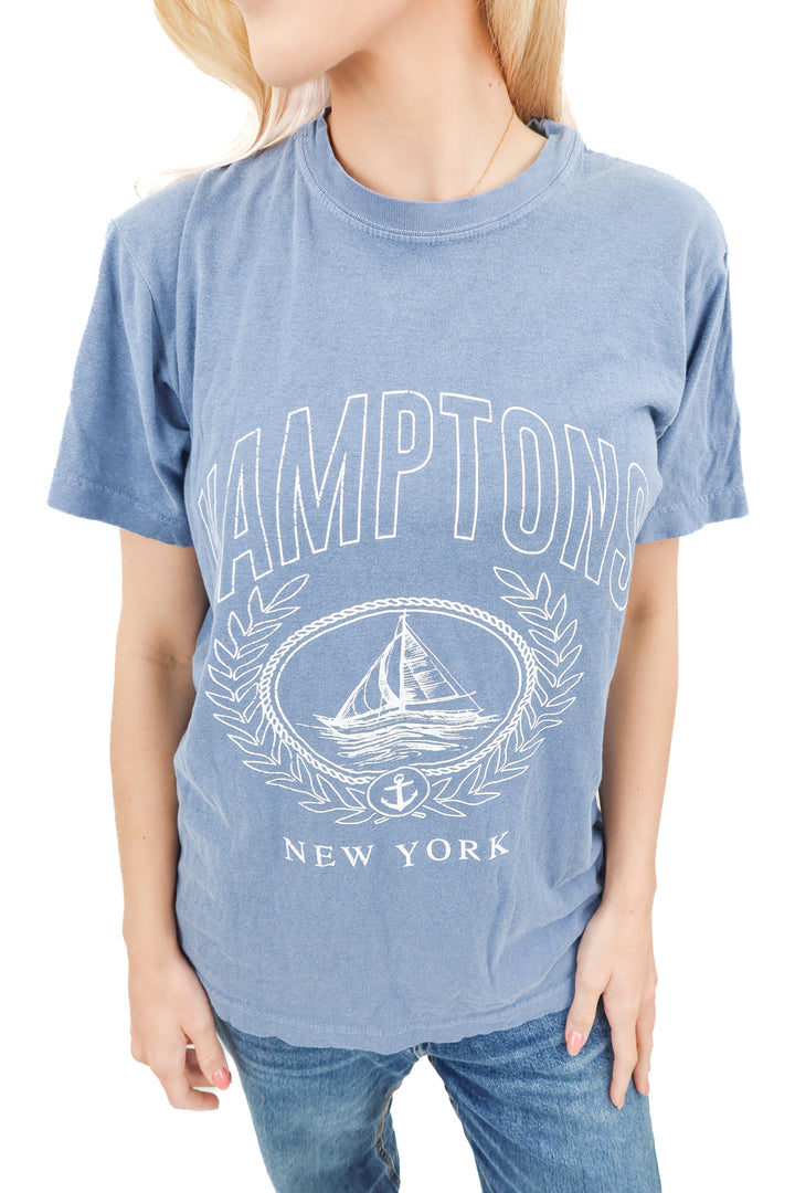 vici blue hamptons graphic tee (s; retail $48)