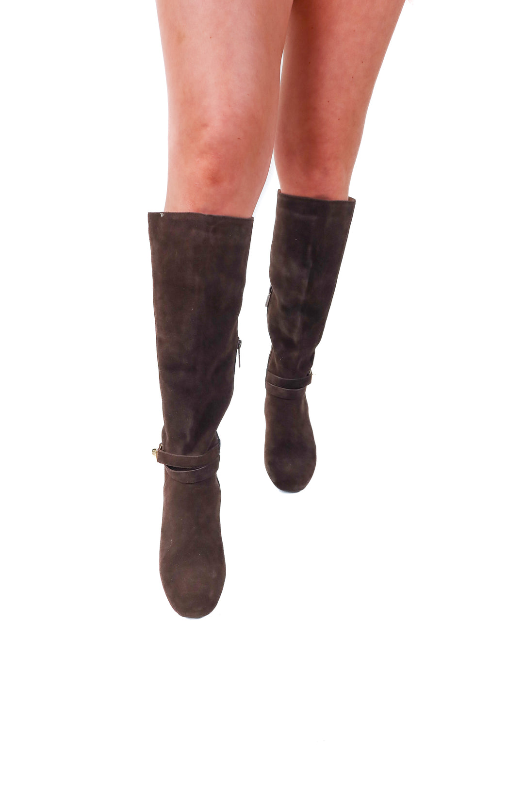 blando waterproof brown tall boots (7; retail $220)