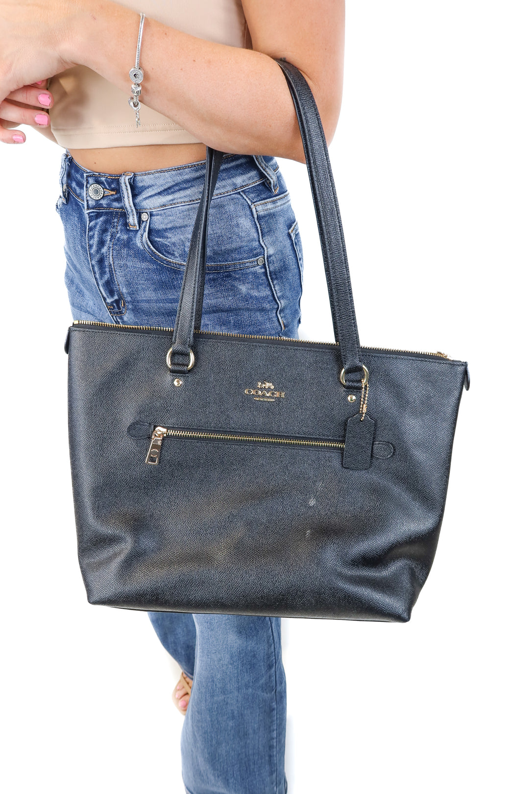 coach black tote bag (retail $398)