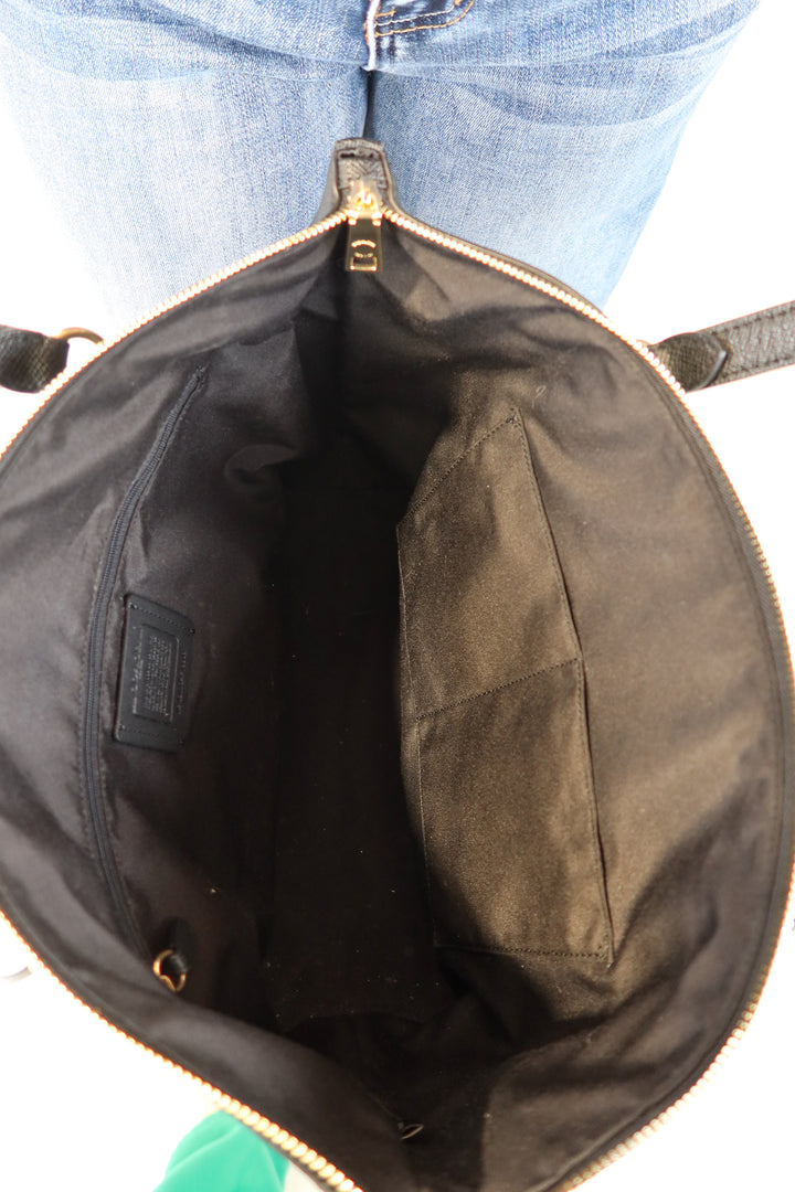coach black tote bag (retail $398)