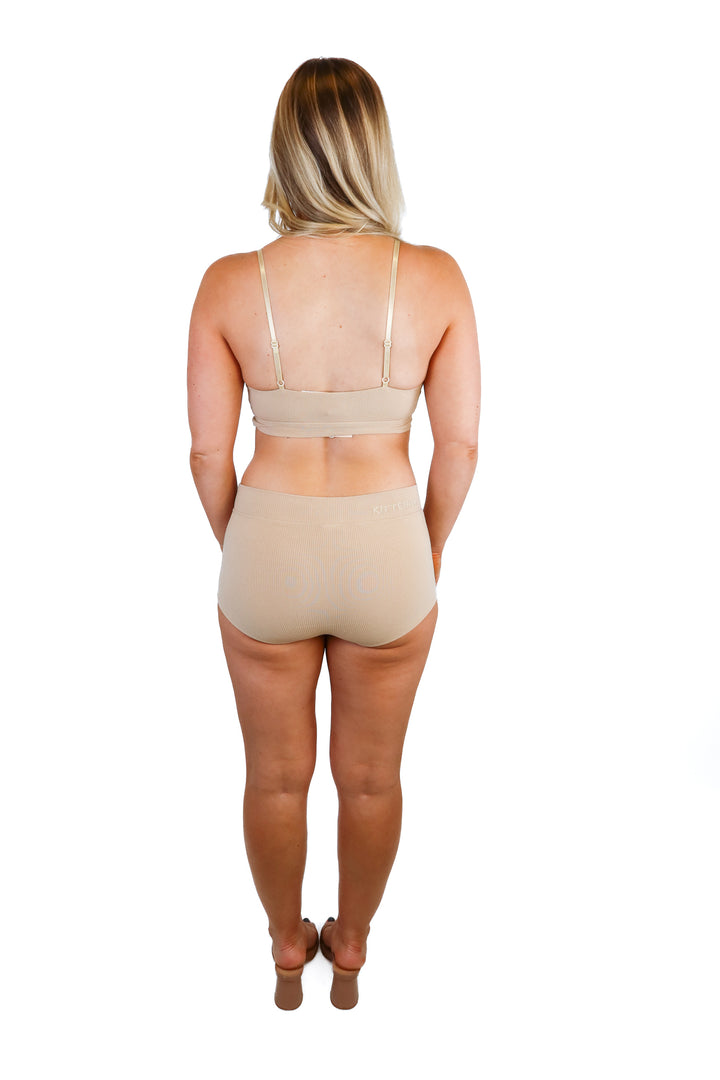 Kittenish Tan Bralette & Brief Set NWT (XS; retails for $62)