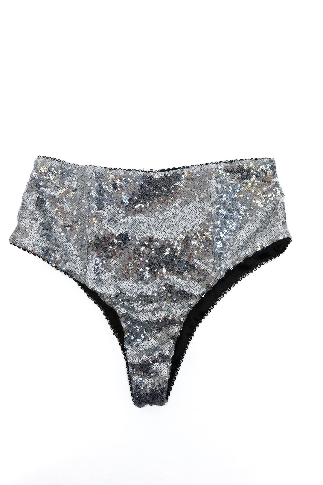 For Love & Lemons silver sequin briefs (S)