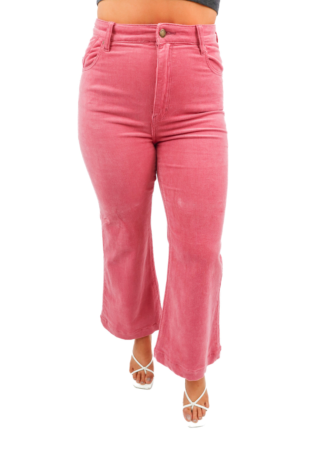 rolla's pink east coast textured flare pants (30)