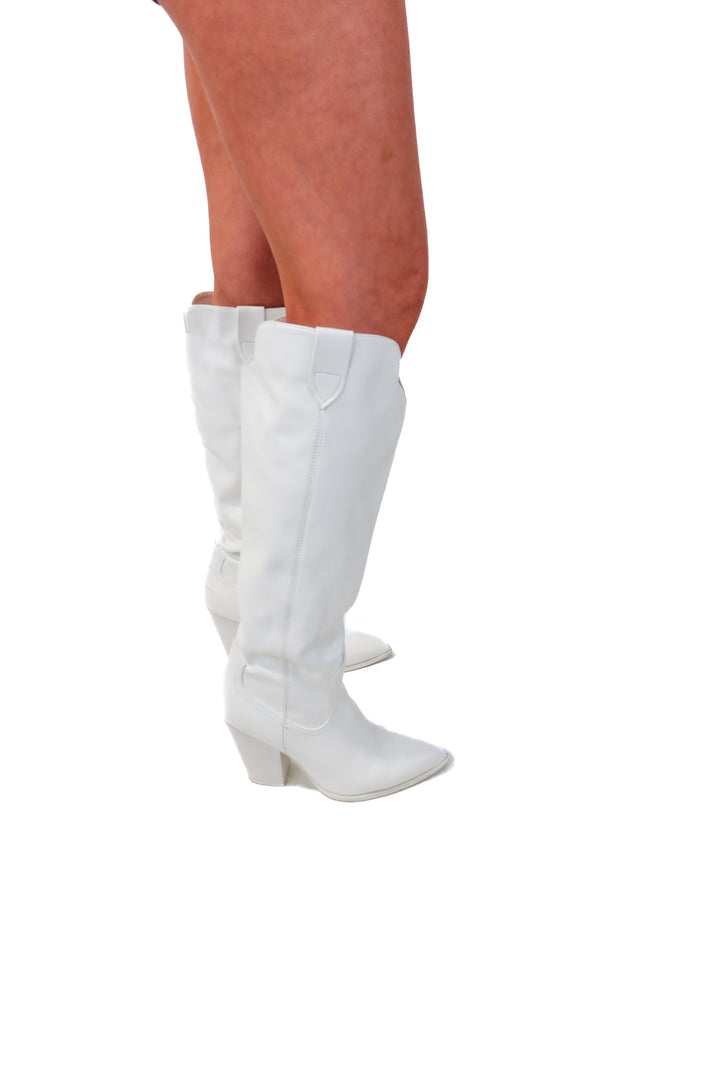 steve madden slouchy cowgirl boots (9; retail $159)