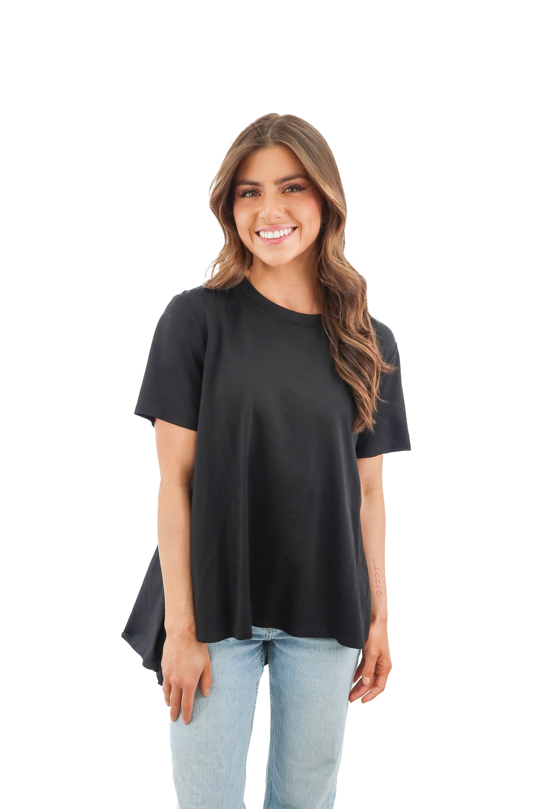 English Factory black flowy back top (M)