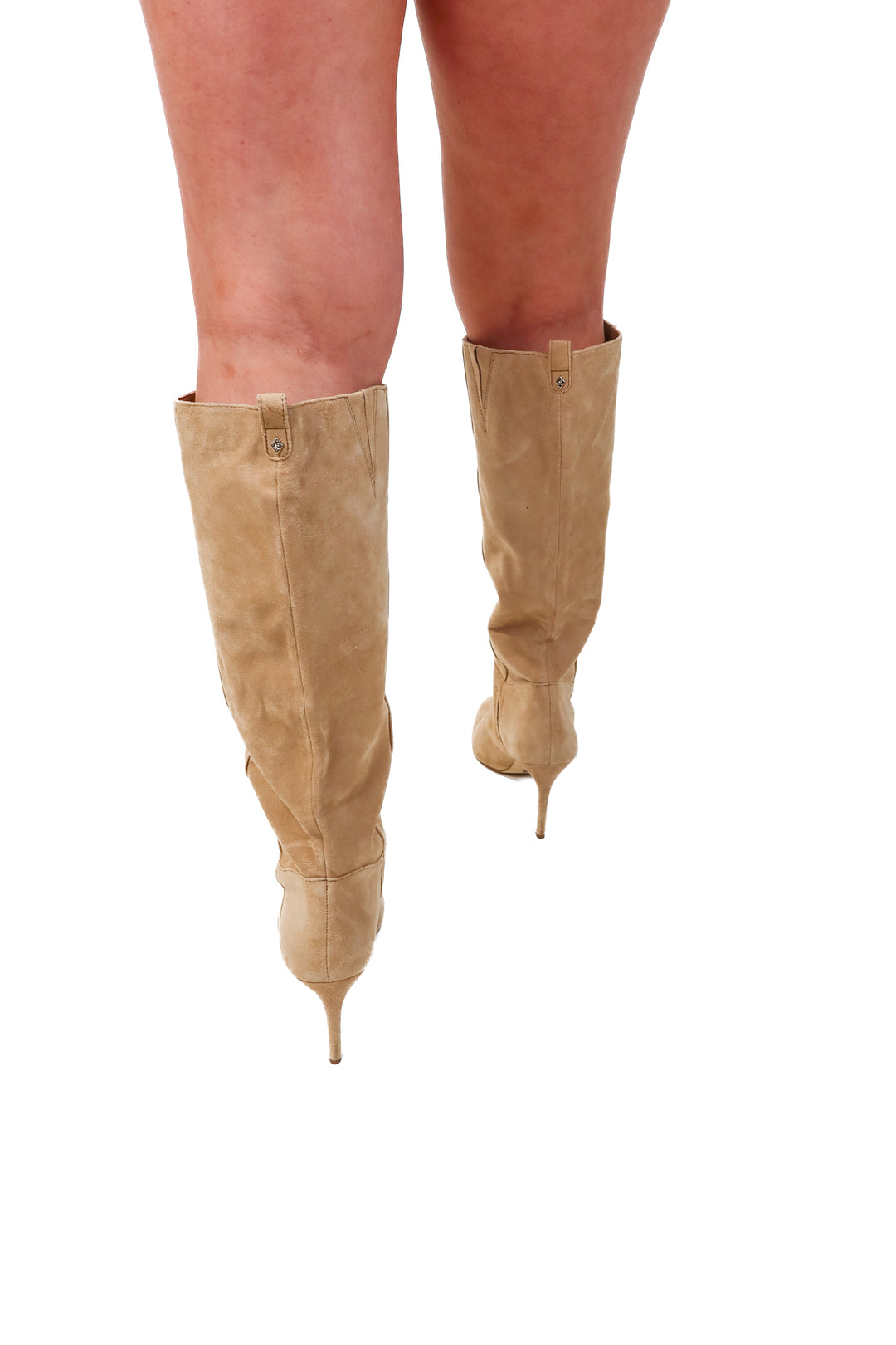 sam edelman tan suede tall boots (9; retail $200)