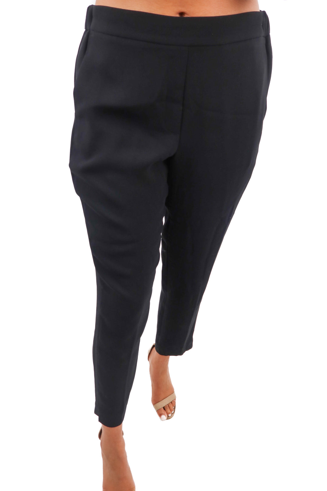 j.crew black jogger style trousers (8; retail $98)