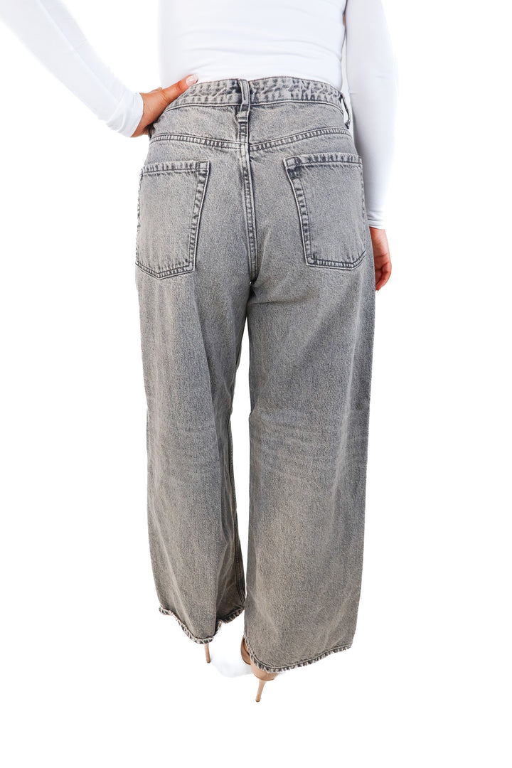 zara black acid wash wide leg jeans (10)
