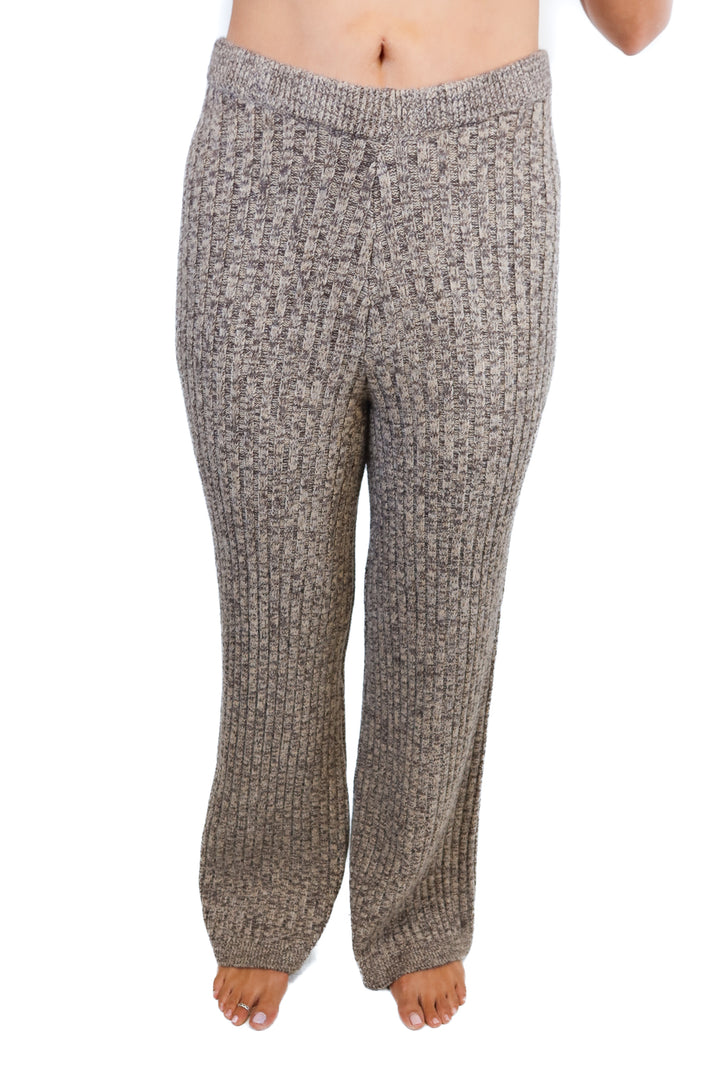 Vici brown knit pant (M)