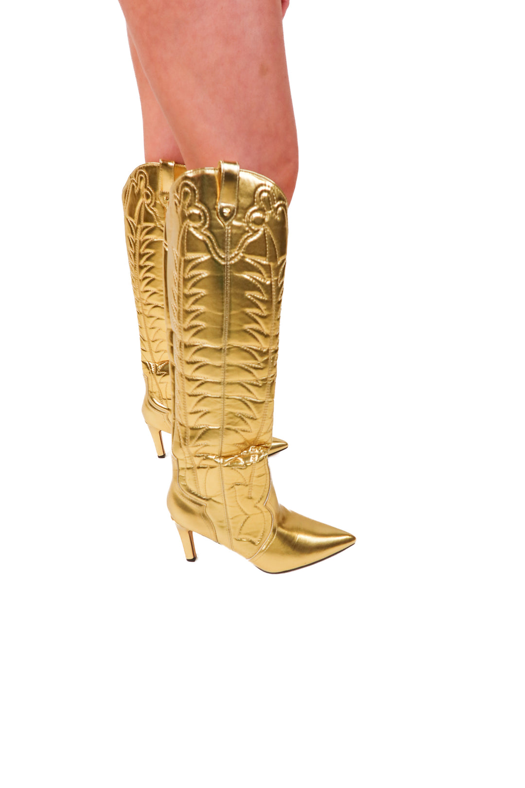 AUCTION ego gold heeled cowboy boots (10)- ends 5/20 at 8pm CT