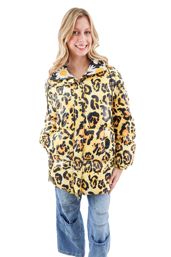 moncler animal print puffer jacket (xs/s; retail $2270)