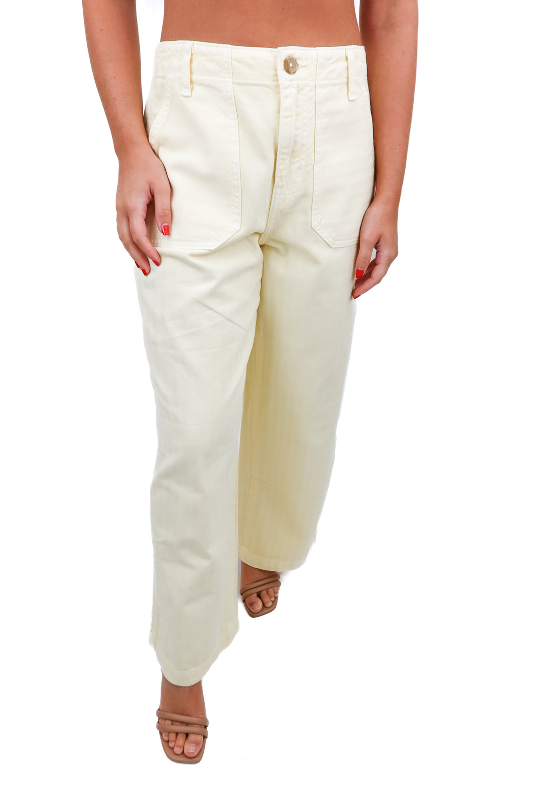 old navy yellow striped pants (4)