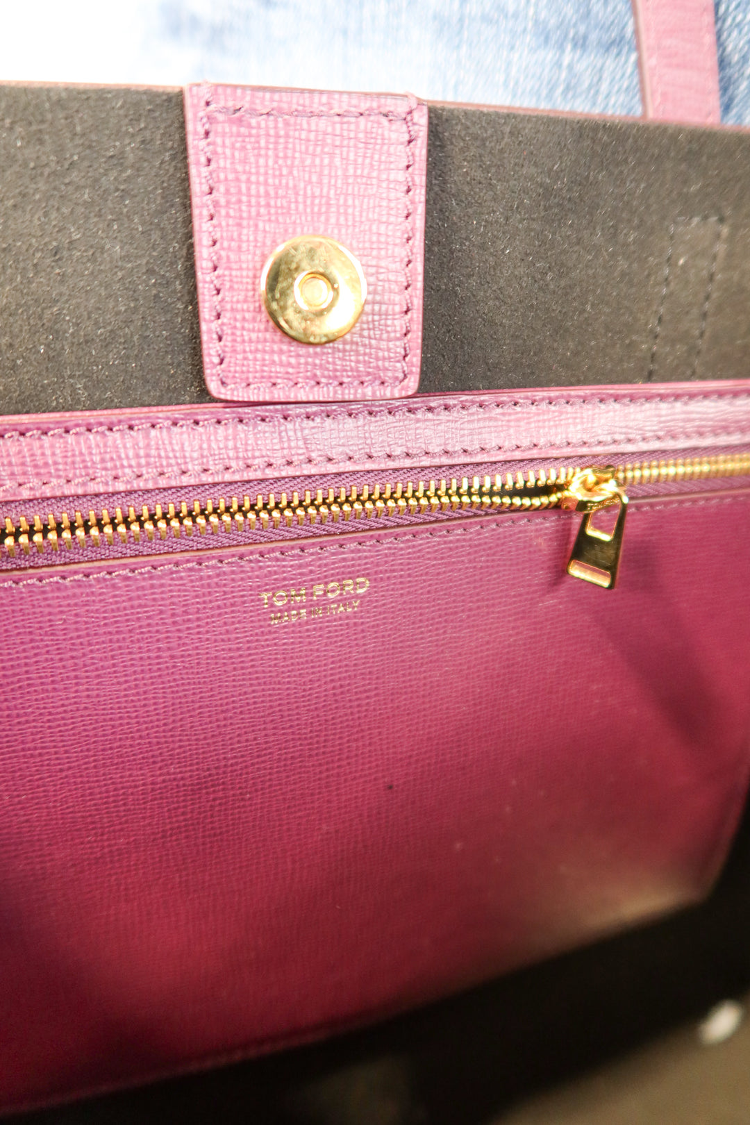 tom ford purple leather handbag NWT (retail $525)
