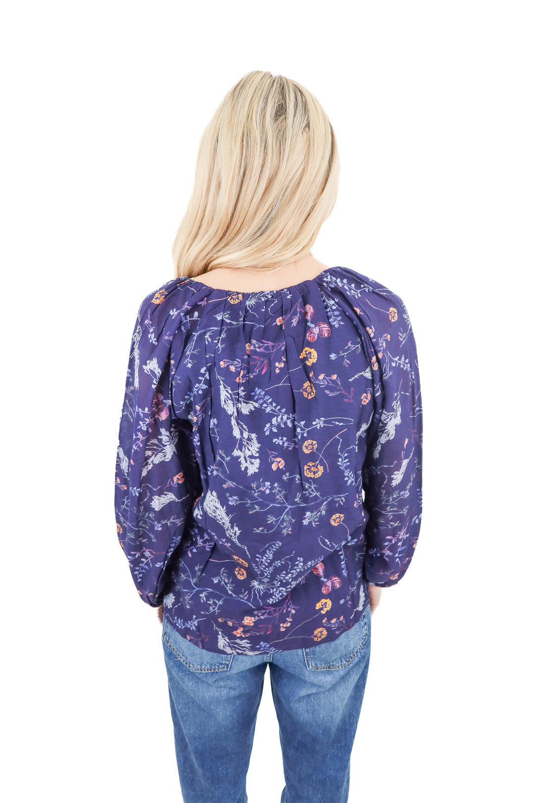 cleobella purple floral blouse NWT (s; retail $148)