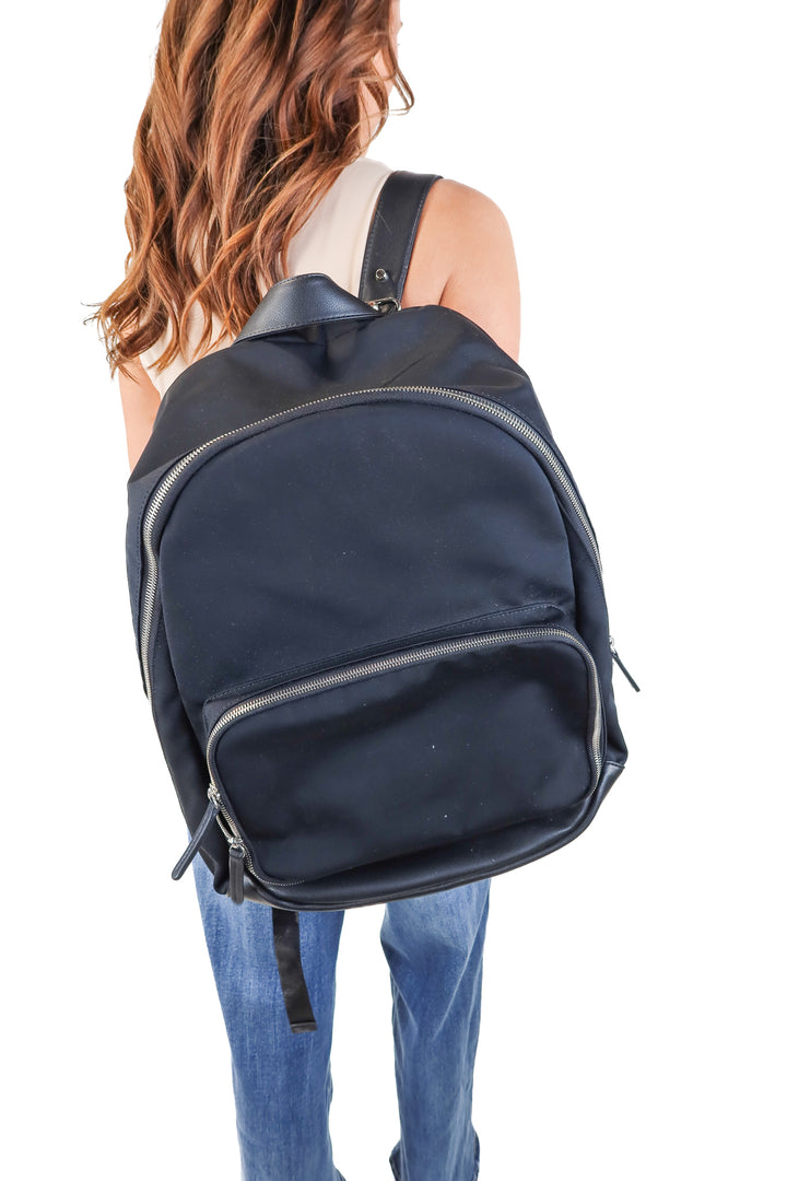 mercedes black backpack