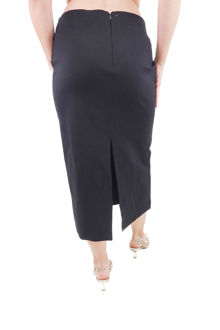 quince black maxi skirt (l)