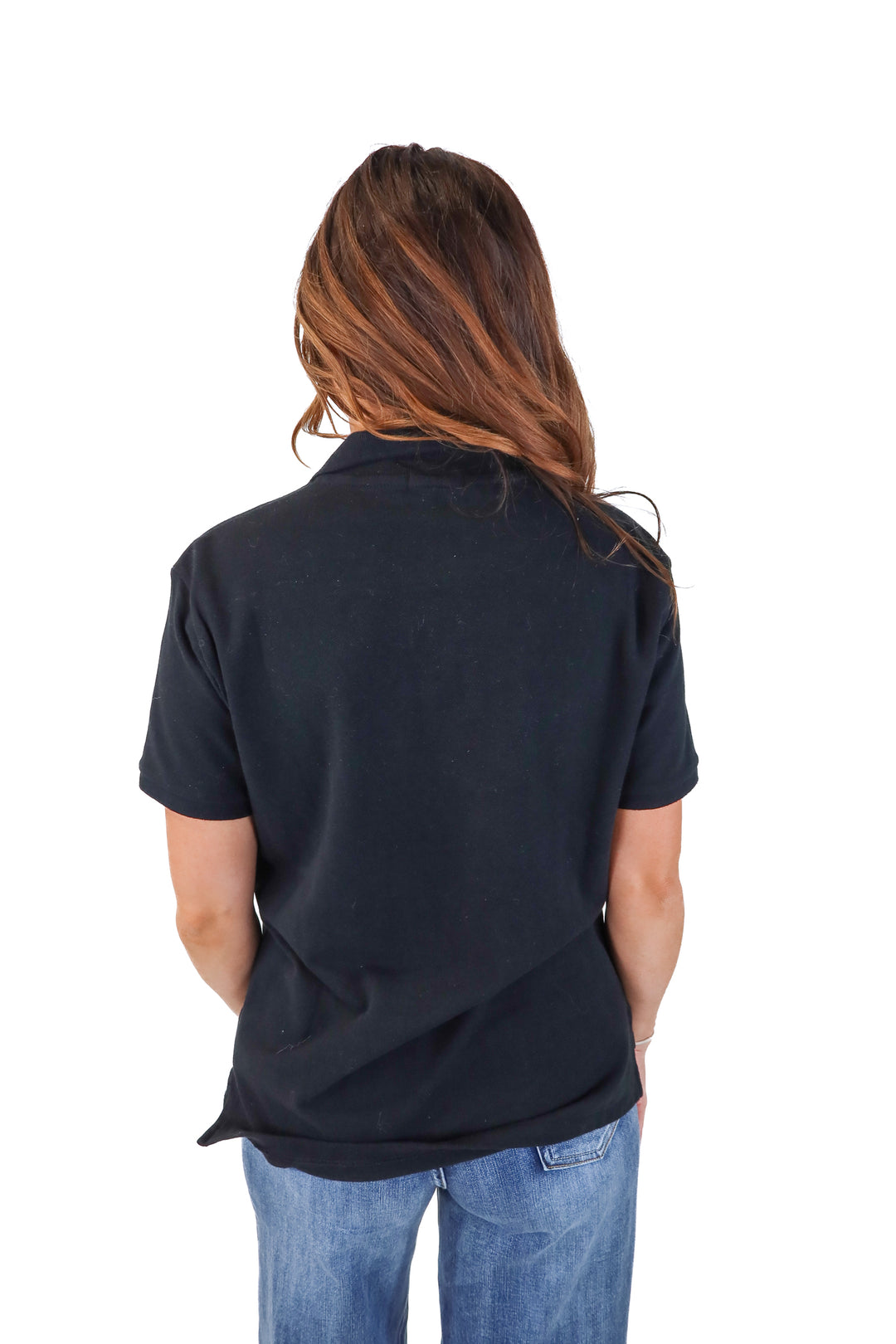 ralph lauren black polo (m)
