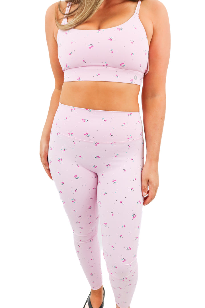 astoria pink cherry active set (L; retail $142)