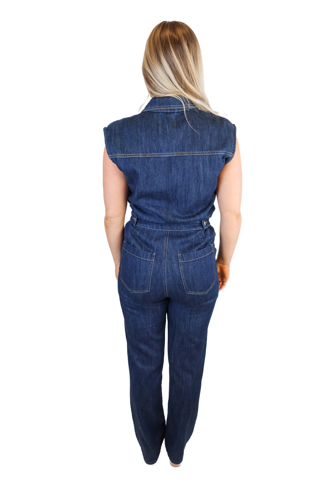 Pistola dark denim jumpsuit NWT (S; retail $238)