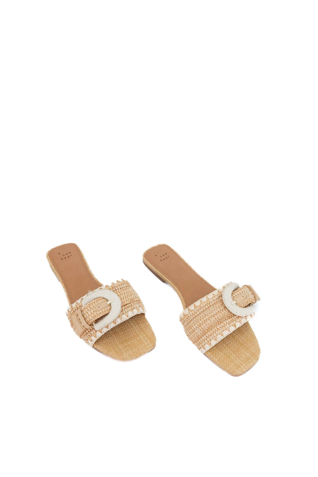 a new day neutral strap buckle sandals (8.5)