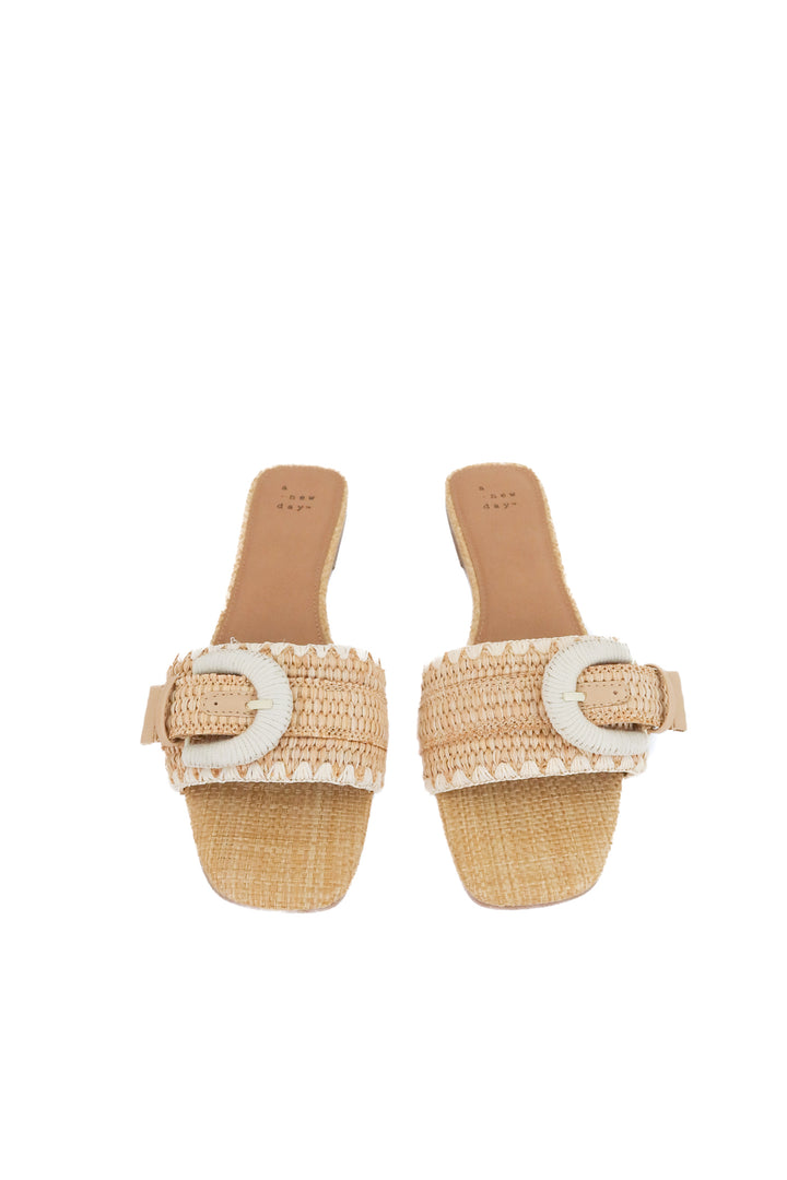 a new day neutral strap buckle sandals (8.5)