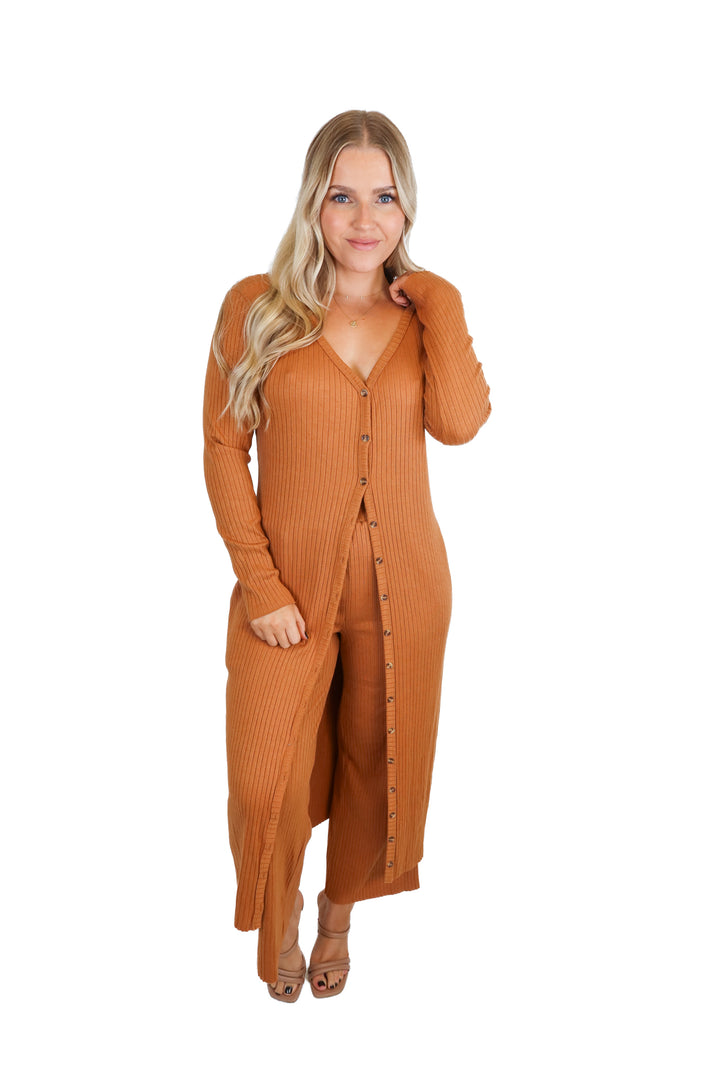 Sugar + Lips ribbed knit set (S)