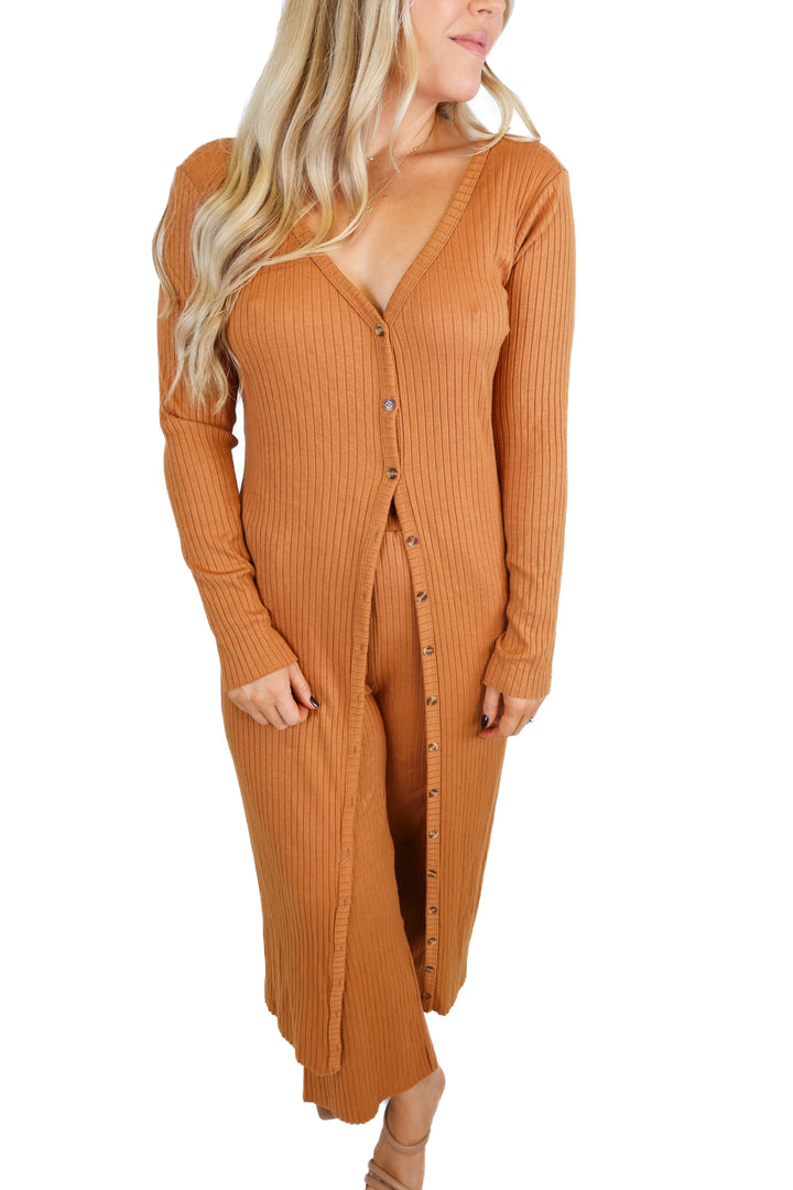 Sugar + Lips ribbed knit set (S)